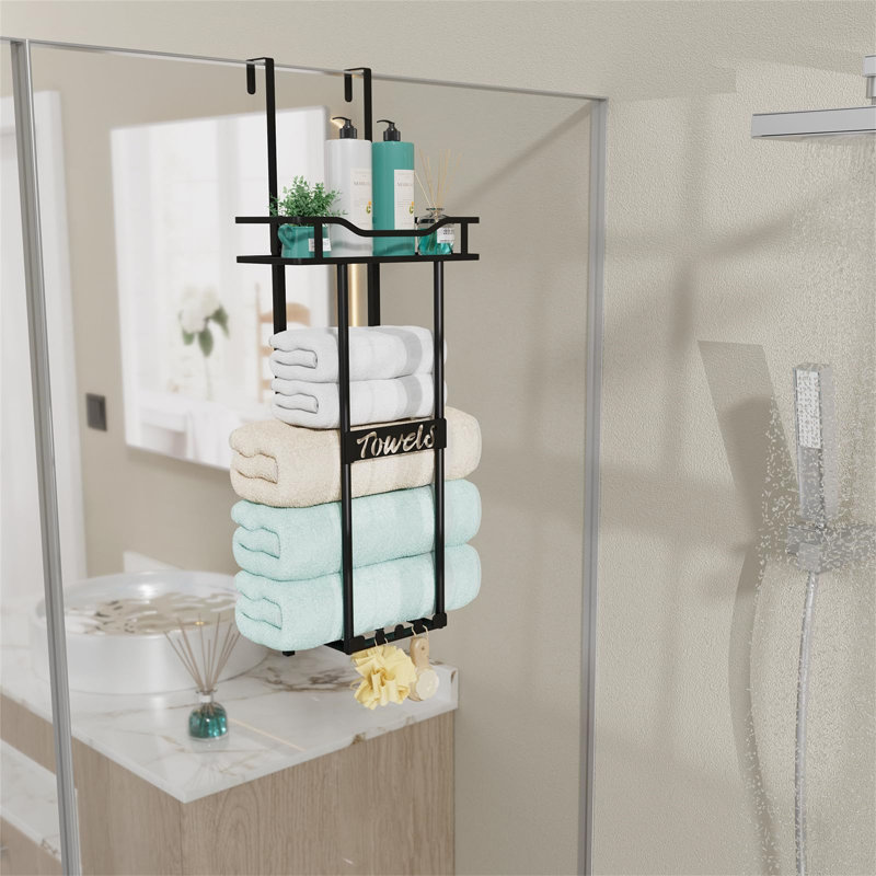 Armine 10 cm L Towel Rack, Black