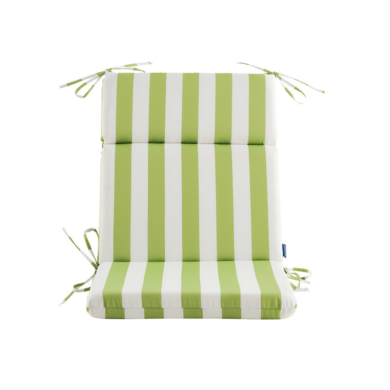Outdoor 3'' Rocking Chair Seat / Back Cushion, Green/White