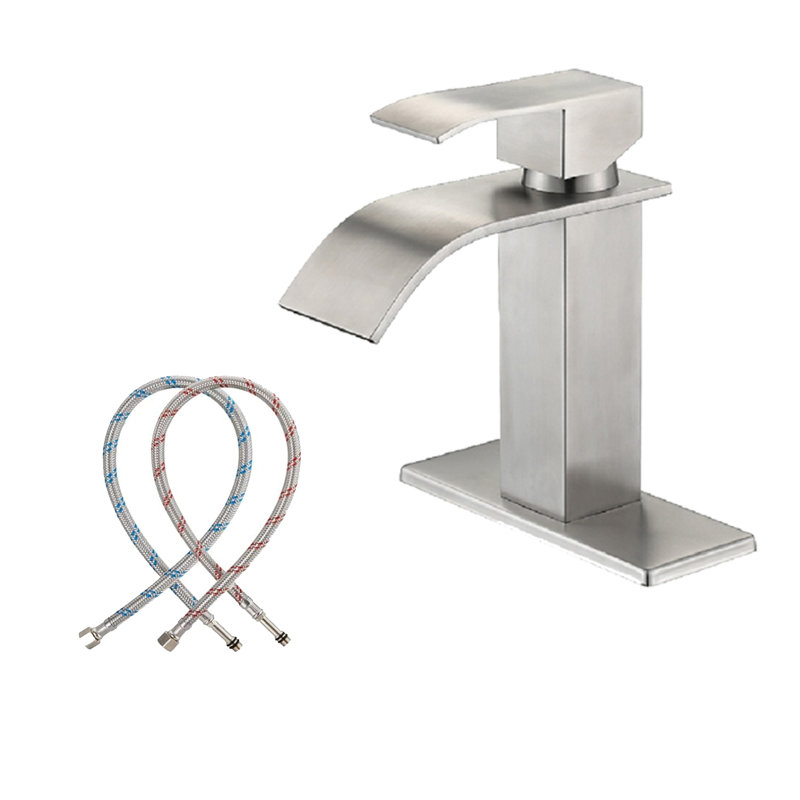 Robinet de lavabo vasque, Nickel brossé