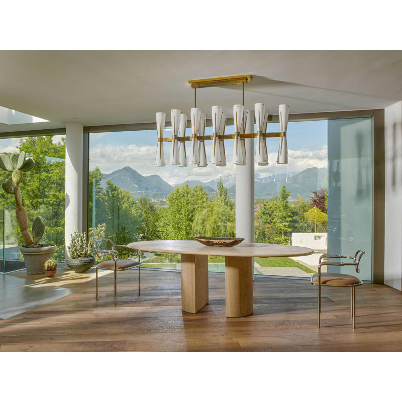 Dolmen Oval Marble Dining Table