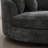 59.8" W Upholstered Oversized Slipcovered Accent Barrel Lounge Chair With Crescent Storage Ottoman-481504833