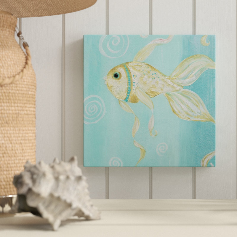 « fantaisiste sea ii », peinture sur toile tendue, H 10 po x l 10 po x P 1,5 po