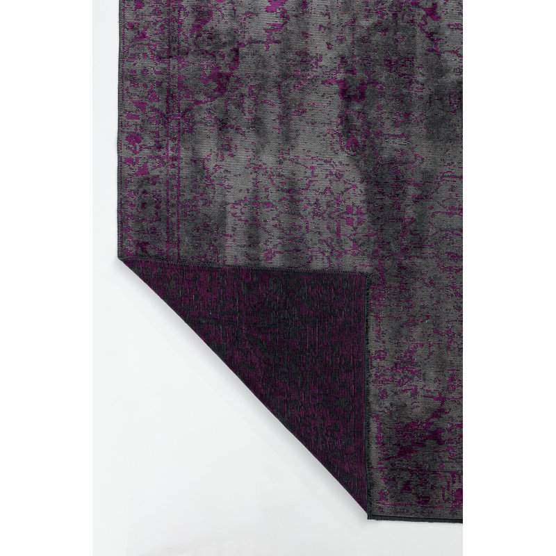 Tapis oriental gris / violet Rapture, Rectangle 7 pi 10 po x 11 pi 2 po