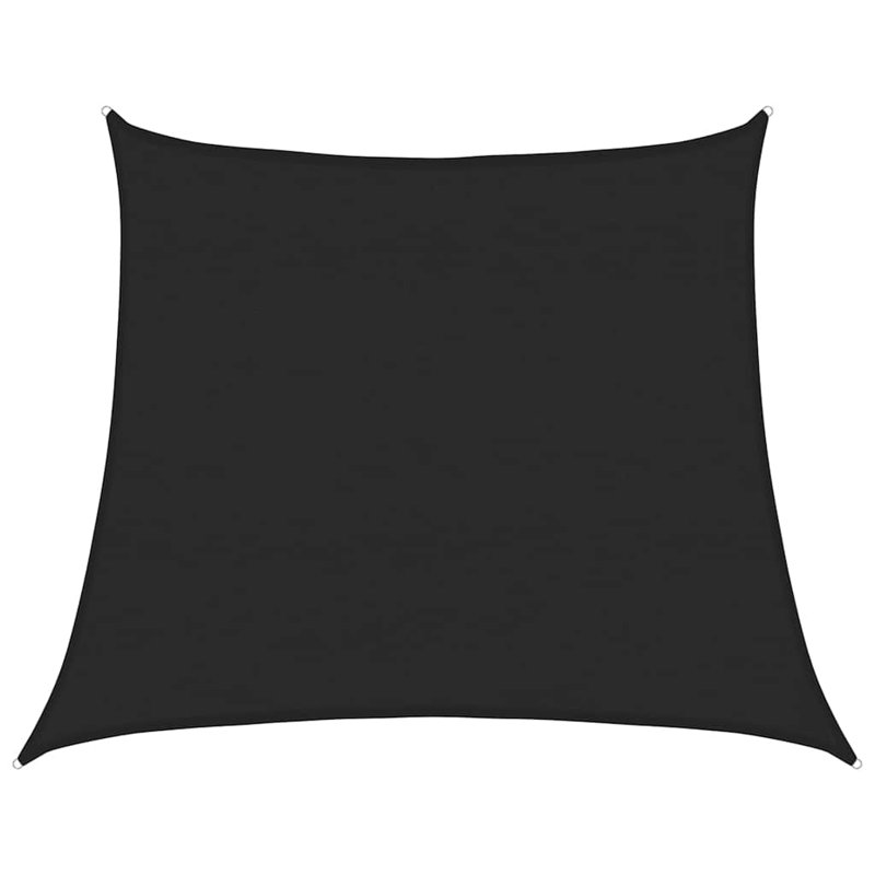 4m x 5m Trapezium Shade Sail, Black