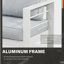 Ensemble de conversation 3 pièces pour patio moderne en aluminium, canapé 5 places avec table basse-1498117730-1498117743-1498117740