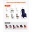 Chair Covers, Polyester Spandex Chair Cover, Stretch Slipcovers for Wedding Party Dining Banquet Flat-Front Chair Covers, Fits Chair Measures up to 20.08 x 17.72 x 37.4 inch-131658244-131658245