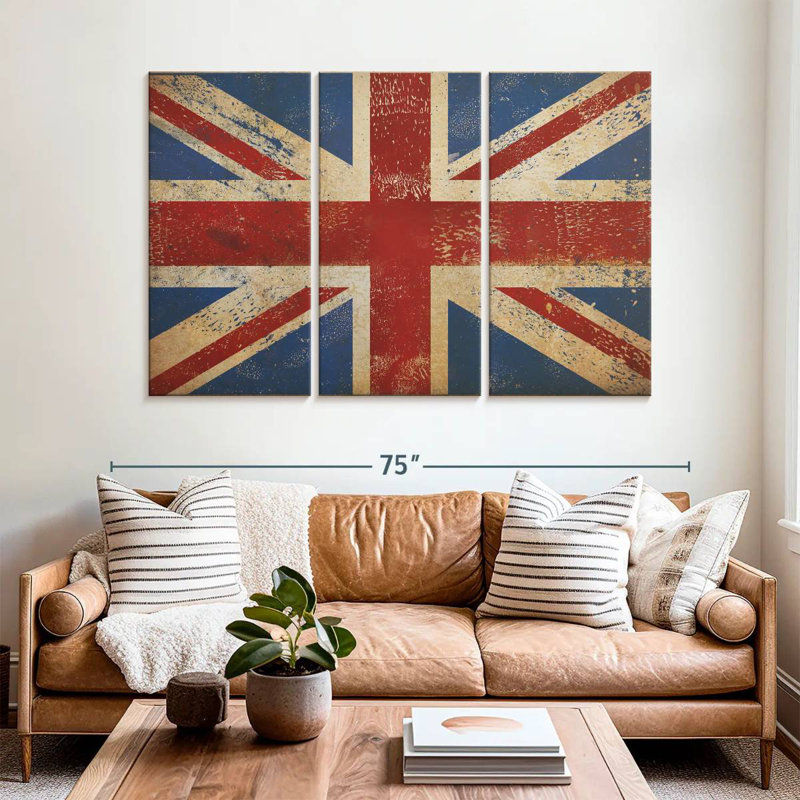 Borges Grunge Union Jack, H 42 po x l 65 po