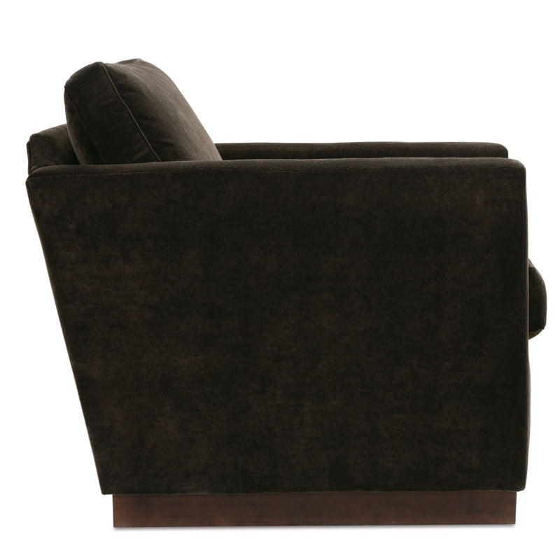 Allie Swivel Chair, Cocoa Velvet (JB101-94), Gracious Living