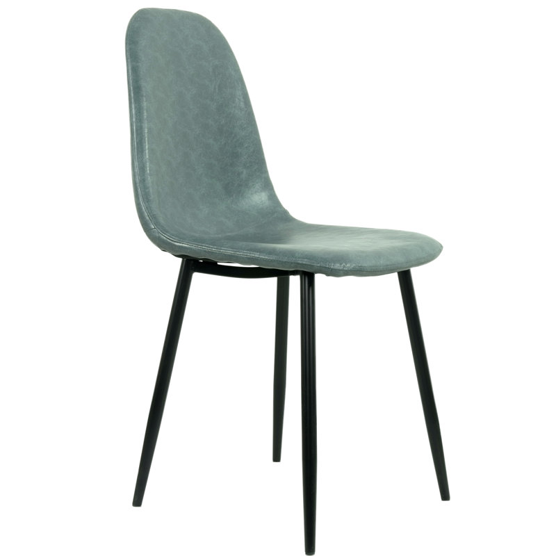 48.26cm H Upholstered Side Chair, Turquoise