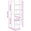 Book Cabinet Chipboard Standing Shelf Rack-2009762346-2009762349