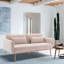 Accent Velvet Loveseat Sofa With Metal Feet Metal Sofa-752951314
