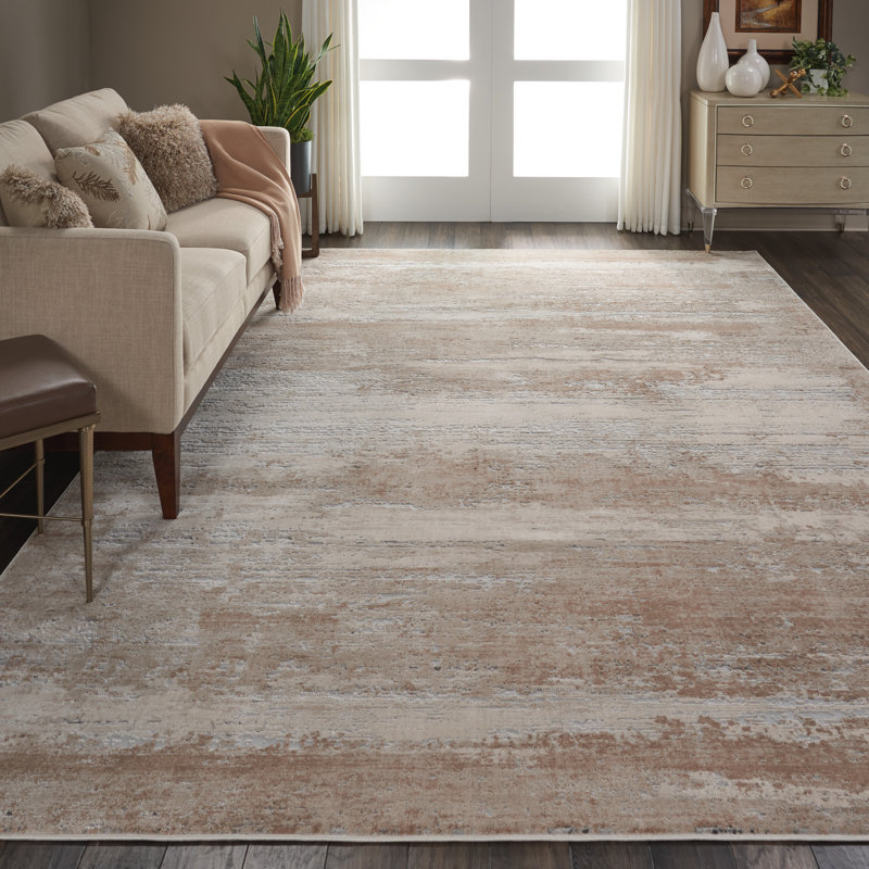 Tapis beige Modern, Rectangle 7 pi 10 po x 10 pi 6 po