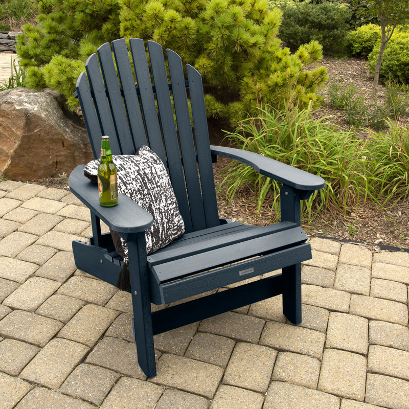 Federigo Outdoor Adirondack Chair, Federal Blue