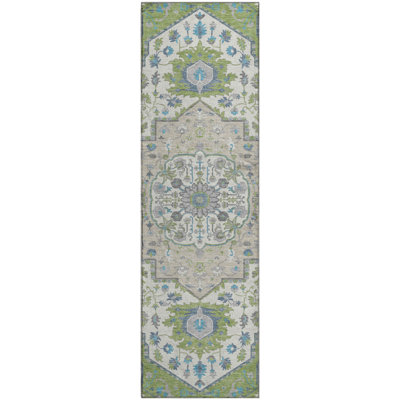 Premium Machine Washable Elvis AMF985 Oriental Rug