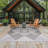 April Geometric Dark Gray & Silver Indoor / Outdoor Area Rug-1608393320