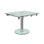Thao Extendable Glass Dining Table for Small Spaces 40 to 63 Inches Pedestal Base Seats 4 to 6