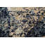 Tapis ivoire / bleu noué à la main de conception unique 9 pi x 12 pi 2 po New Age