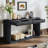 60 Inch Modern 2-Drawer Fluted Console Table With Natural Wood Veneer For Living Room, Hallway, Entryway, Home Office-1015813183