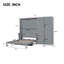 Grand lit escamotable mural avec placard-108959996