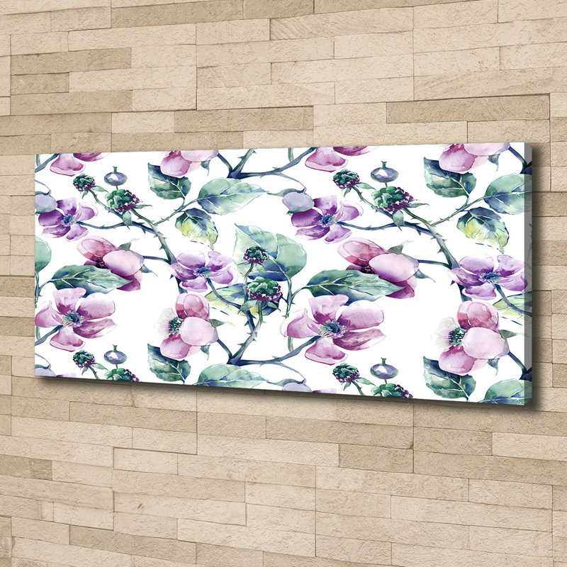 Blackberry Flowers - Wrapped Canvas Print