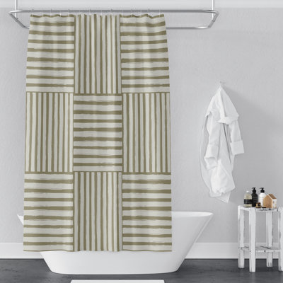 Rideau de douche à rayures Breesa