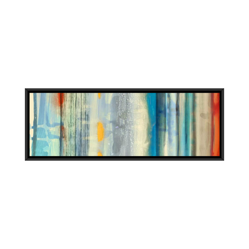 "Streaks" par Edward Selkirk, impression sur toile tendue, H 12 po x l 36 po x P 1,5 po, Cadre noir