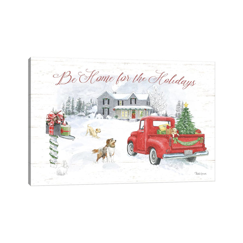 Farmhouse Holidays VI by Beth Grove - Wrapped Canvas Print, 20.32 cm H x 30.48 cm W