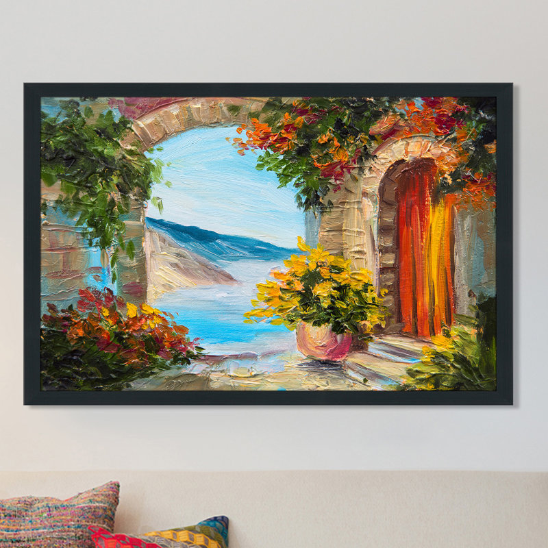 « european vista 2 », reproduction d’art encadrée, H 35,5 po x l 51,5 po x P 0,75 po