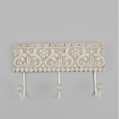 Brekstad Wall Mounted Required 3 - Hook Wall Mounted Coat Rack
