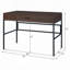 Bureau d'écriture à 1 tiroir en chêne et noir avec port USB-1858256943