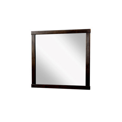 Miroir carré en chêne noueux