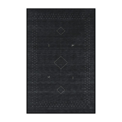 Tapis de zone noire contemporaine