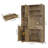 Nechemya 71.1" H Storage Cabinet with Center Drawer-595078156