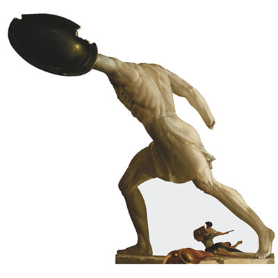 Borghese Gladiator Statue Cardboard Standup