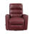 Glider Reclining Chair Swivel Motion Red Breathable Faux Leather Upholstery Luxury Living Room Furniture, Movie Chair-2038122898