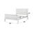 White Finish E. King Bed