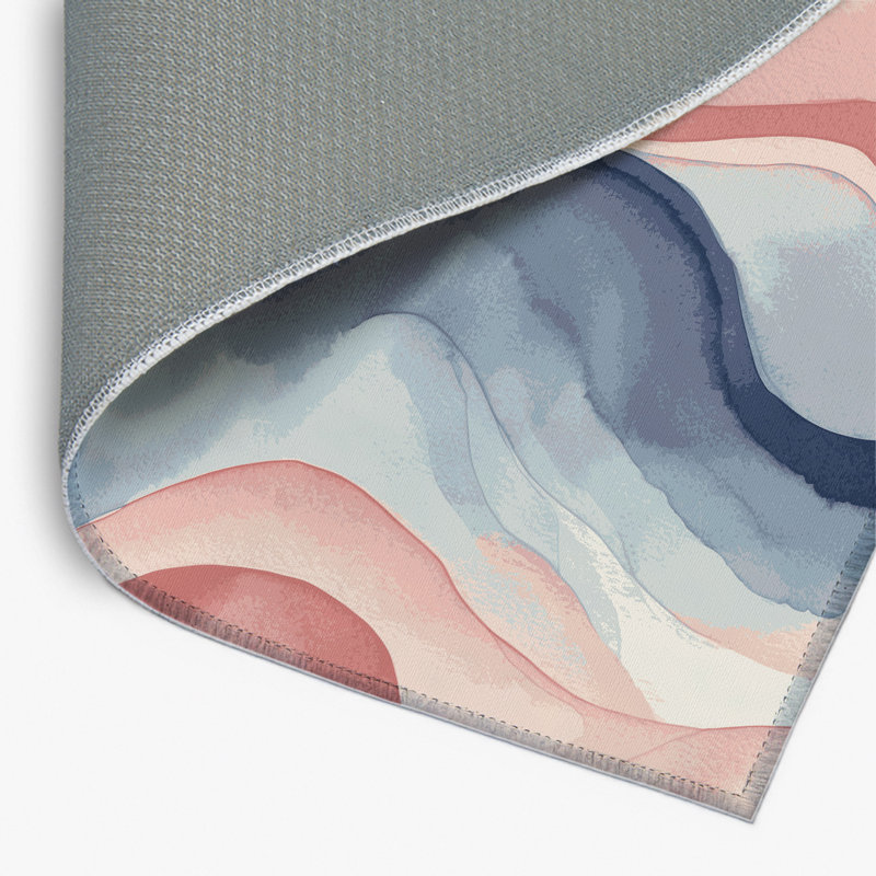 Blush Aurora Indoor And Outdoor Area Rug, Rectangle 1'6" x 2'6"