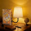 Lampe de livre rechargeable sans fil avec abat-jour en lin, lampe de bibliothèque rétro avec contrôle tactile à intensité variable, éclairage décoratif pour bureau personnel, bibliothèque et bureau