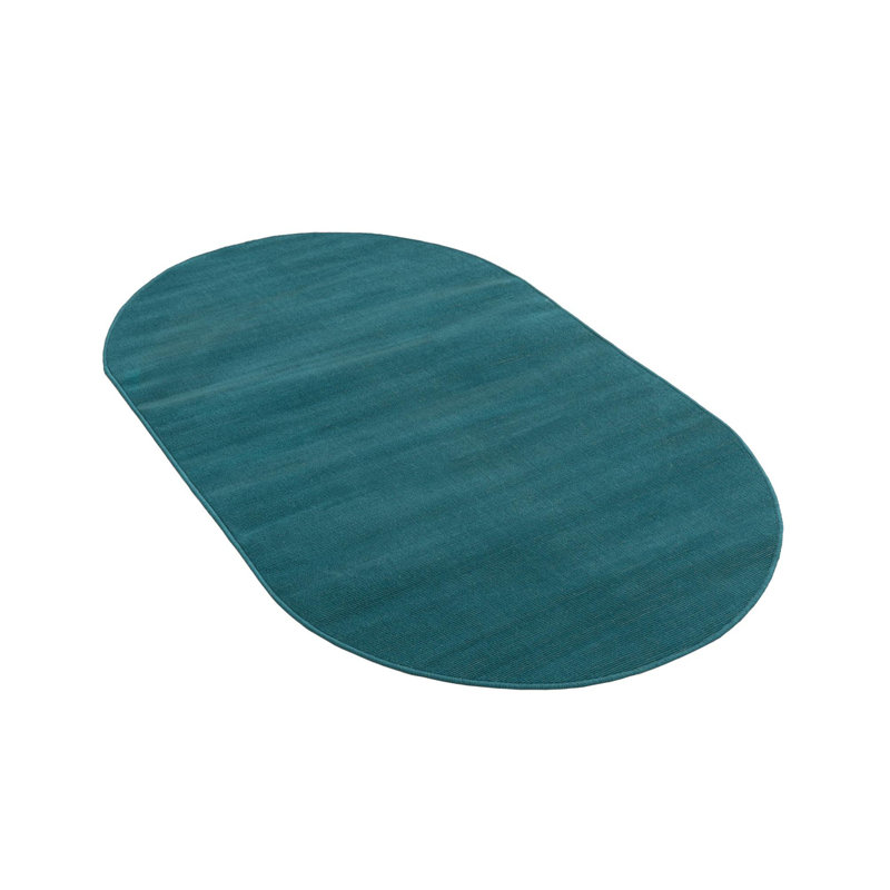 Arzilla Teal Area Rug, Oval 3'1" x 5'3"
