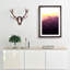 Sun over a Mountain Range in Abstract - Picture Frame Graphic Art Print-55727268-55727266