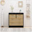 Armoire 4 tiroirs en rotin, pour chambre à coucher, salon, salle à manger, couloirs, assemblage facile,-1243815560