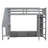 Gaming Loft Bed with Desk, Multi-storage Shelves, Hanging Clothes Rack, and LED Lighting-2116676063-2147016363