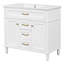 Armoire de meuble-lavabo sur pied 36 po avec lavabo et miroir-114278377