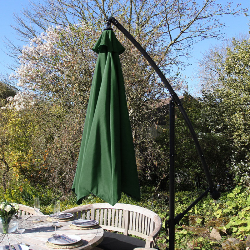 Ailysh 32.7cm Cantilever Parasol, Green