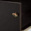 Grand lit escamotable, armoire-lit en bois de pin avec centrale électrique et panneau de décoration en rotin-690505222