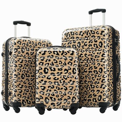 Hardshell Luggage Sets 3 Pcs Spinner Suitcase With TSA Lock Lightweight-20"+24"+28" Luggages