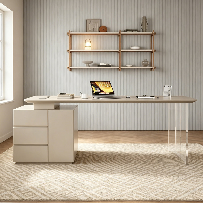Bureau de luxe de style italien, 29.53" H x 70.87" W x 23.62" D