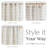 Linen Blend Semi-Sheer Rod Pocket Curtain Pair-654547572-654547574