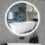 Miroir de salle de bain / meuble-lavabo à DEL argenté sans cuivre Naliyah IP44, 6000K-6500K-1598804760