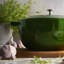 Staub Cast Iron Essential French Oven, Dutch Oven, 5-Quart, Serves 5-6, Made In France - Basil